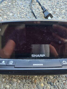 Sharp Digital Alarm Clock with Night Light - Model SPC1225 GUC Works!